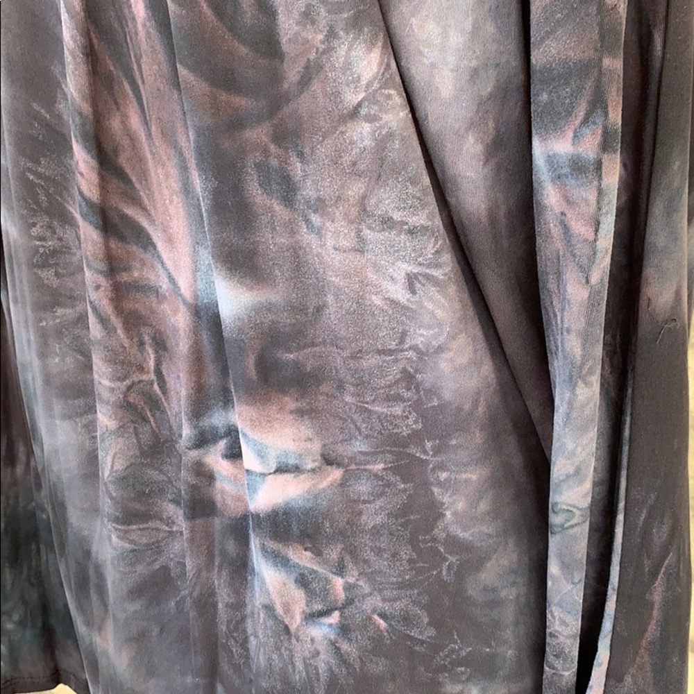 ❌DONATED❌Black Tie Dye Cold Shoulder Tassel Tie Detailed Dress - Picture 9 of 10